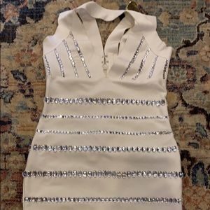 White beautiful dress bandage super nice Material